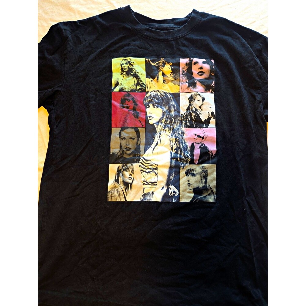Taylor Swift The Eras Tour Black T-Shirt Music Rock & Pop Genre